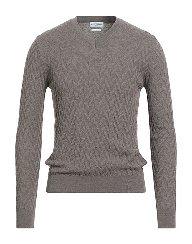 BALLANTYNE Pullover Khaki 100% Lana Merino
