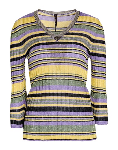 MANILA GRACE Sweater Purple 70% Viscose, 15% Polyamide, 15% Polyester