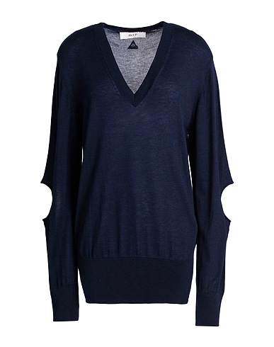 AKEP Pullover Blu notte 65% Viscosa, 26% Lana Merino, 9% Poliammide