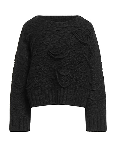 ISABEL BENENATO Sweater Black 68% Alpaca wool, 22% Polyamide, 10% Wool
