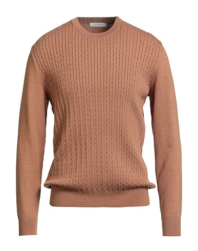DIKTAT Pullover Camel 40% Viscose, 30% Polyamide, 25% Acrylique, 5% Cachemire