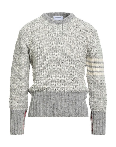 THOM BROWNE Jumper Grey 70% Wool, 30% Mohair wool