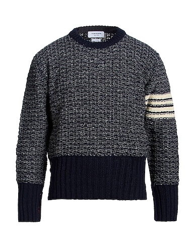 THOM BROWNE Jumper BLU NOTTE 70% Wool, 30% Mohair wool