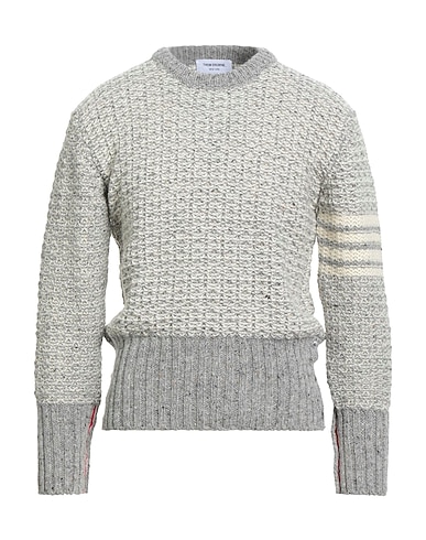 THOM BROWNE Pullover GRIGIO 70% Laine, 30% Laine mohair