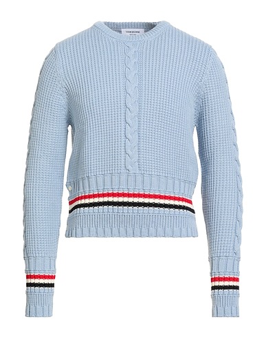 THOM BROWNE Jumper Light blue 100% Merino Wool