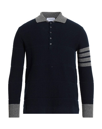 THOM BROWNE Jumper Navy blue 100% Virgin Wool