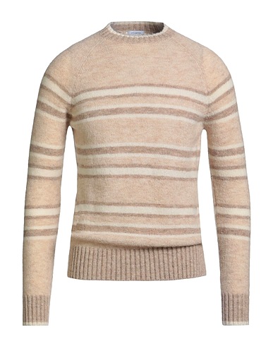 MALO Jumper Beige 65% Alpaca wool, 25% Silk, 10% Wool