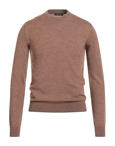 ARAGONA Jumper Brown 100% Merino Wool