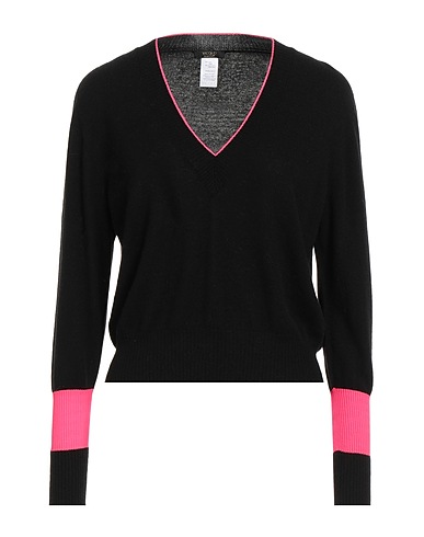 VICOLO Jumper ESSENTIALS Black 55% Wool, 45% Cashmere