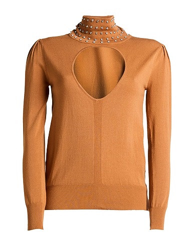 CRISTINAEFFE Turtleneck Camel 72% Viscose, 28% Nylon