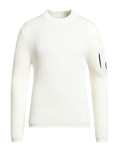 C.P. COMPANY Sweater White 55% Virgin Wool, 45% Polyester