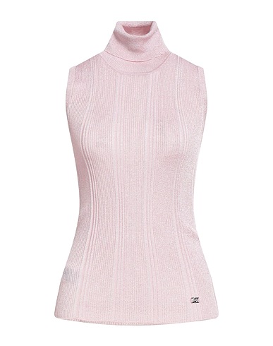 PINKO Polo neck Pink 72% Viscose, 18% Polyester, 10% Metallic fiber