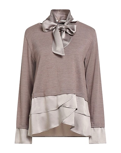 CLIPS Sweater Taupe 100% Wool, Acetate, Viscose