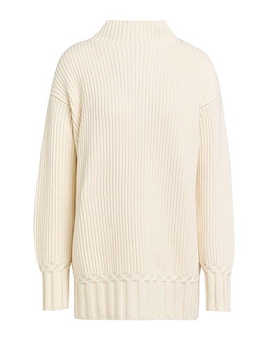 MALO Col roulé Blanc 100% Cachemire