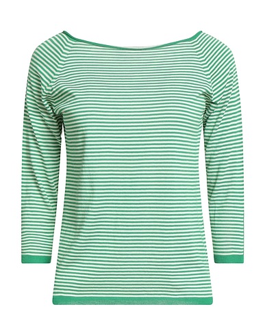 MIA BASIC Pullover Verde 100% Cotone