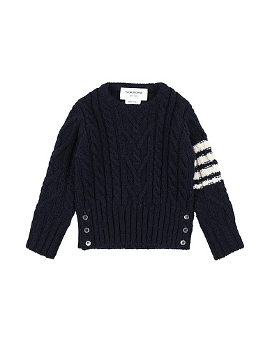 THOM BROWNE Jumper Midnight blue 70% Merino Wool, 30% Mohair wool