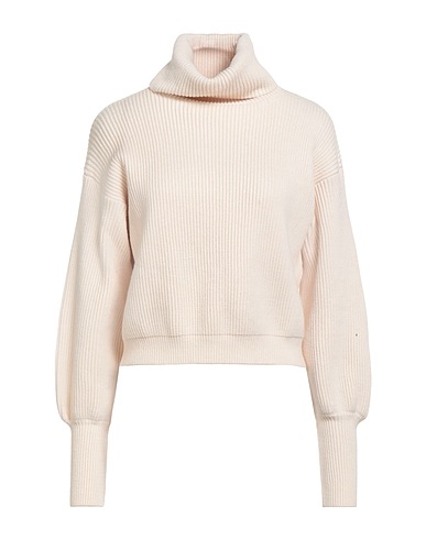 SOALLURE Polo neck Ivory 52% Viscose, 28% Polyester, 20% Polyamide