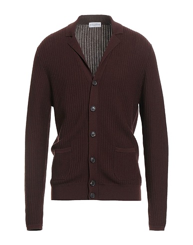 BALLANTYNE Strickjacke Schokobraun 100% Wolle