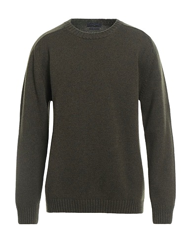 DANIELE FIESOLI Sweater Military green 100% Merino Wool