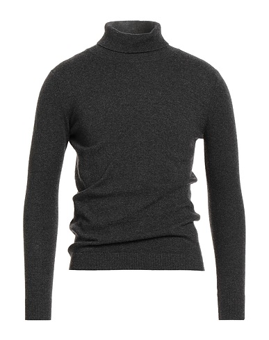 MALO Polo neck OPTIMUM Charcoal 70% Merino Wool, 30% Cashmere