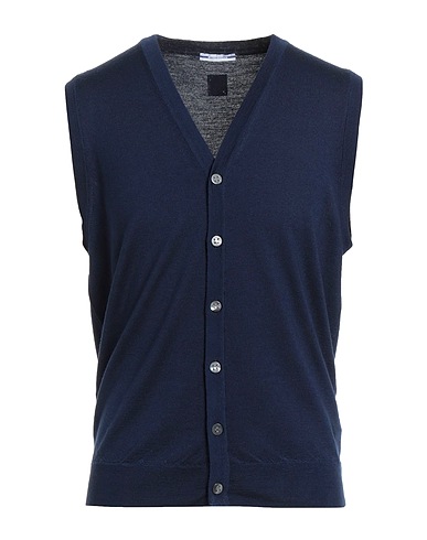 JACOB COHЁN Cardigan Blu notte 100% Lana Vergine