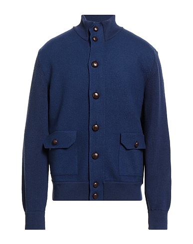 MALO Cardigan Blu navy 100% Lana Vergine