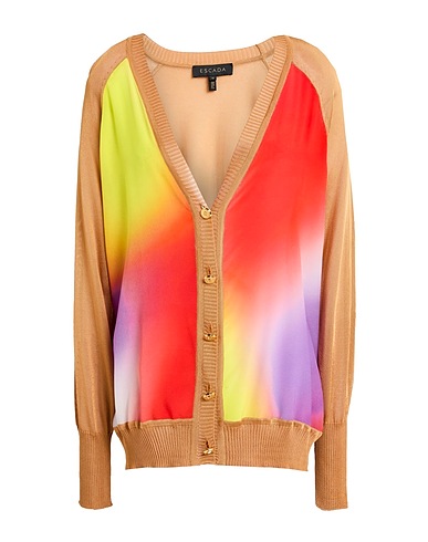 ESCADA Cardigan Cammello 100% Viscosa, Seta