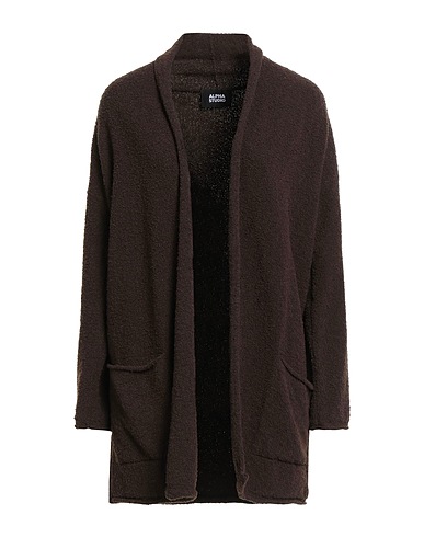 ALPHA STUDIO Cardigan Testa di moro 65% Lana, 35% Poliammide