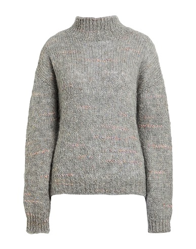 HARTFORD Polo neck Grey 50% Mohair wool, 28% Wool, 16% Polyamide, 6% Cotton