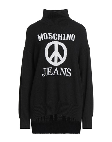 MOSCHINO Turtleneck Black 35% Polyamide, 30% Viscose, 30% Wool, 5% Cashmere