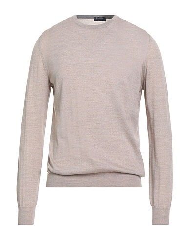 BARBA Napoli Jumper Beige 100% Virgin Wool