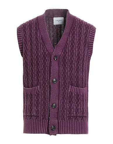 CIRCOLO 1901 Cardigan Plum 100% Virgin Wool