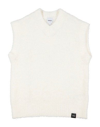 ASPESI Sleeveless sweater White 65% Acrylic, 15% Wool, 12% Polyamide, 7% Alpaca wool, 1% Elastane
