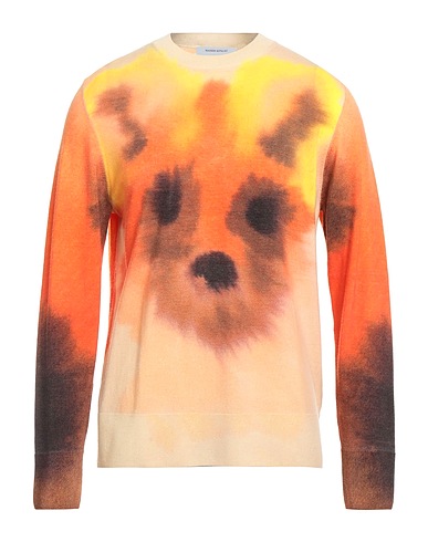 MAISON KITSUNÉ Pullover Arancione 100% Lana