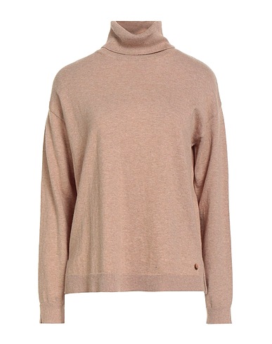 YERSE Polo neck Camel 70% Organic cotton, 30% Wool
