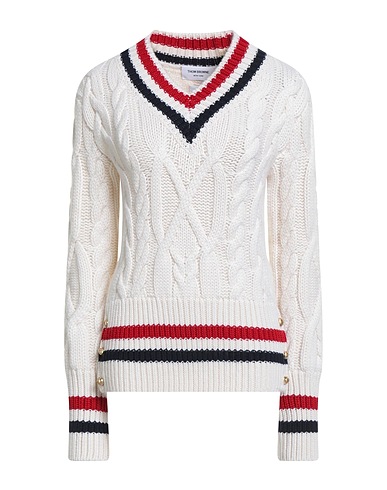 THOM BROWNE Cashmere jumper Off white 100% Cashmere
