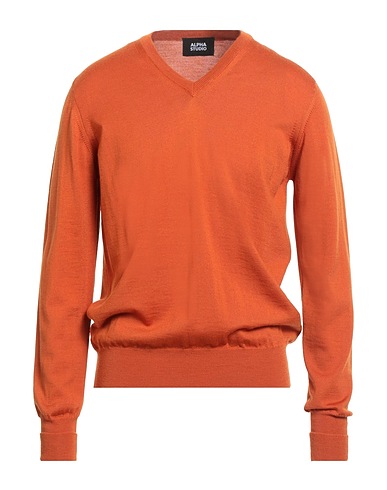 ALPHA STUDIO Pullover Cuoio 100% Lana Merino