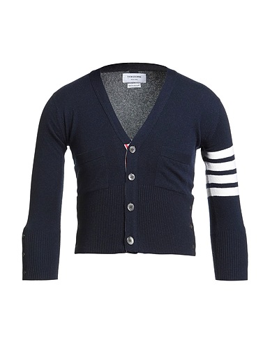 THOM BROWNE Cardigan Midnight blue 100% Cashmere