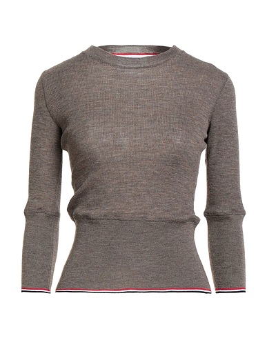 THOM BROWNE Sweater Taupe 100% Wool