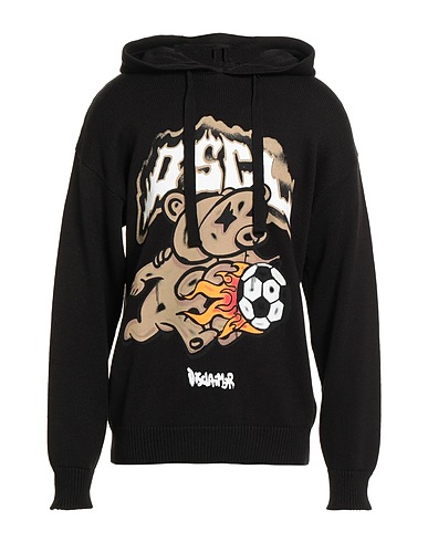 DISCLAIMER Sweater Black 50% Cotton, 50% Acrylic