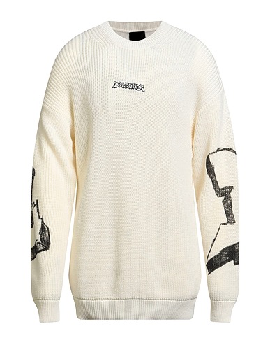 DISCLAIMER Jumper White 50% Cotton, 50% Acrylic
