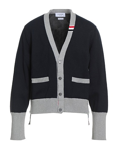 THOM BROWNE Cardigan Midnight blue 100% Cotton