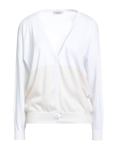 PESERICO Cardigan Light grey 100% Cotton, Polyester