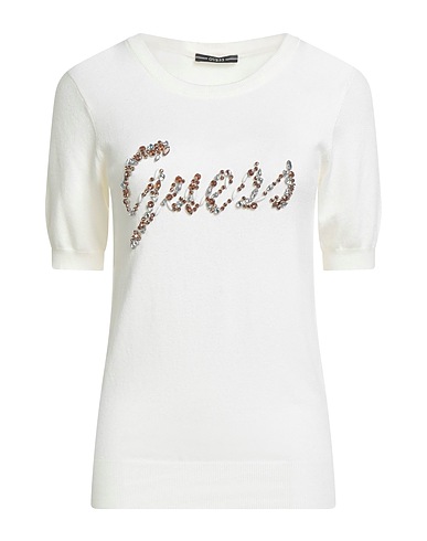 GUESS Jumper Off white 82% Viscose, 16% Polyamide, 2% Elastane