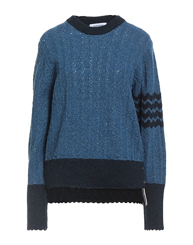 THOM BROWNE Pullover Blu navy 100% Lana
