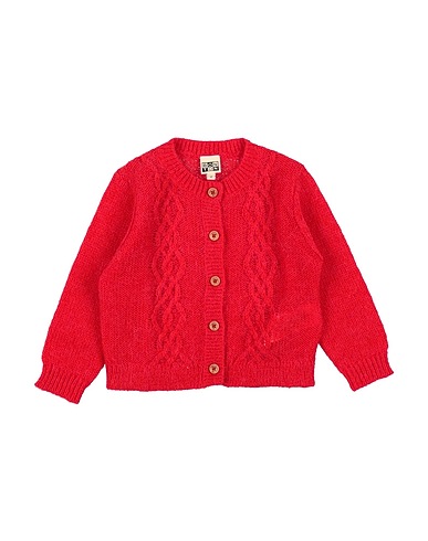 BONTON Cardigan Red 35% Acrylic, 35% Polyamide, 15% Alpaca wool, 15% Wool