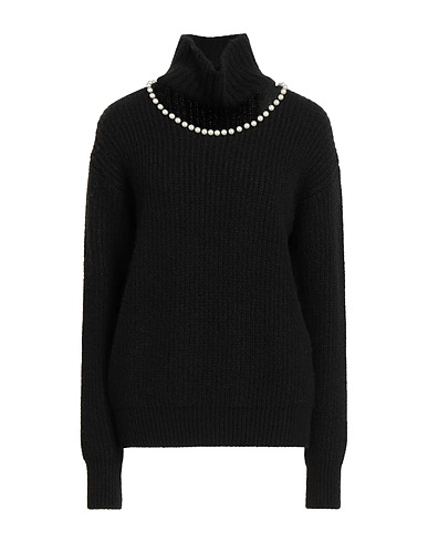 DIXIE Polo neck NERO 60% Acrylic, 14% Polyamide, 10% Polyester, 8% Wool, 8% Viscose