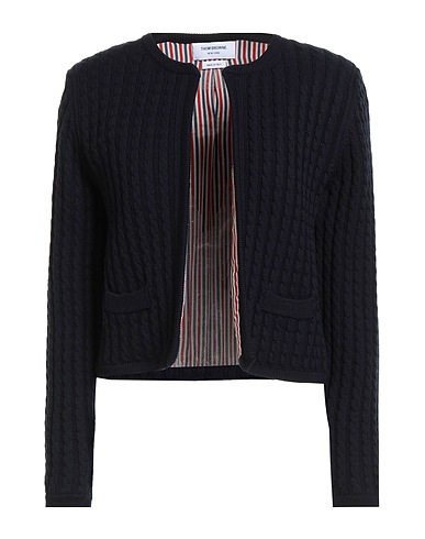 THOM BROWNE Cardigan Midnight blue 100% Wool