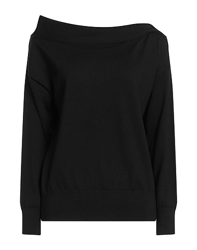 ALPHA STUDIO Pullover Schwarz 100% Wolle