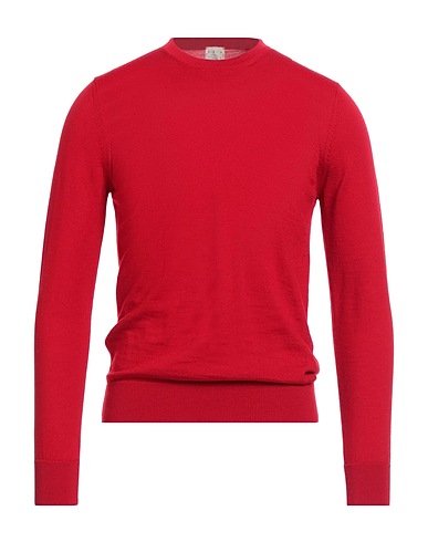 H953 Pullover Rosso 100% Lana Merino